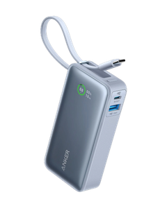 [A1259H31] Anker Nano Power Bank (PowerCore 30W,Built-In USB-C Cable) -Blue