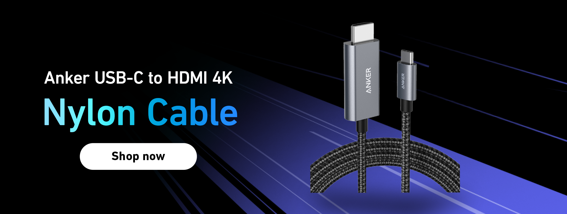 Anker USB-C to HDMI 4K Nylon Cable (1.8m/6ft)